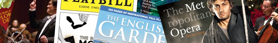 Manzo Media Group represented publications: Playbill for Philedelphia Orchestra and Walnut Street Theatre, Green Scene